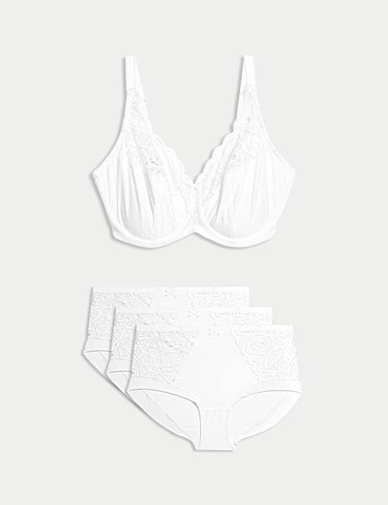 Soutien-gorge à armatures dentelle Amelia bonnets emboîtants F+