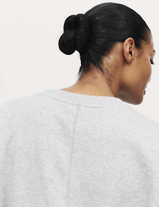 Cotton Rich Brushback Lounge Sweatshirt Set