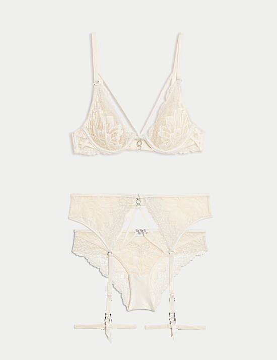 Lindy Lace Suspender Set