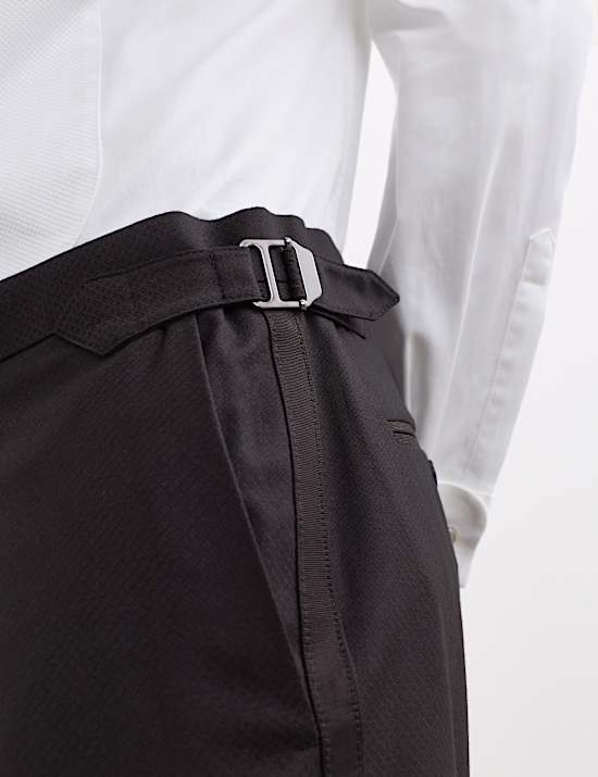 Tailored Fit Pure Wool Tuxedo Suit