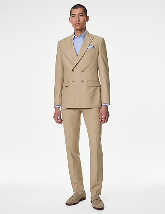 Slim Fit Double Breasted Suit