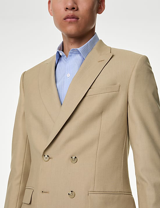 Slim Fit Double Breasted Suit