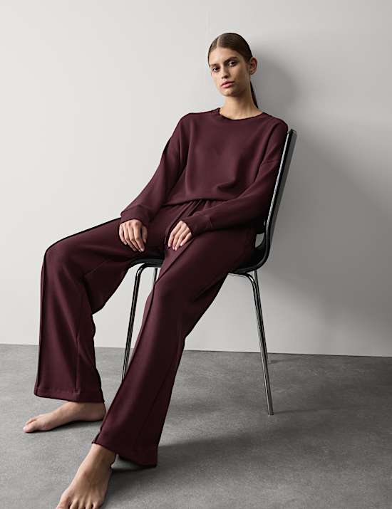 Scuba Jersey Lounge Sweatshirt Set