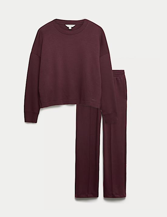 Scuba Jersey Lounge Sweatshirt Set