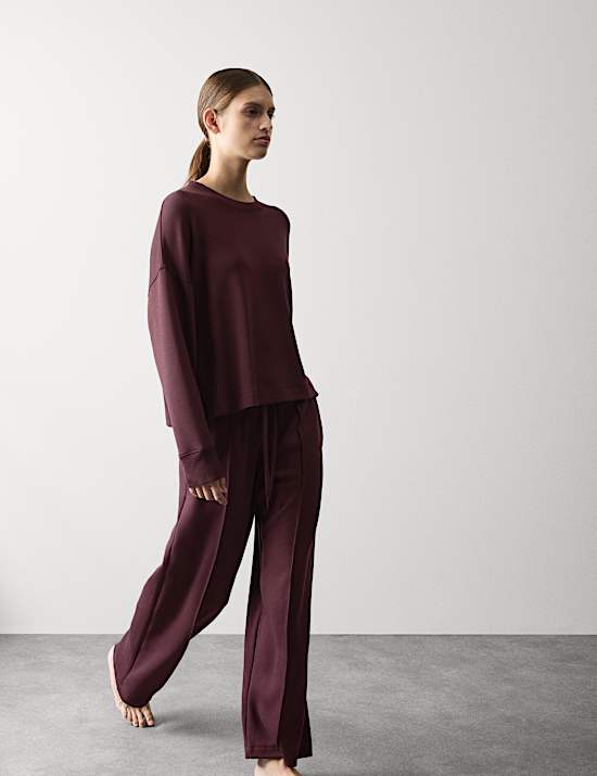 Scuba Jersey Lounge Sweatshirt Set