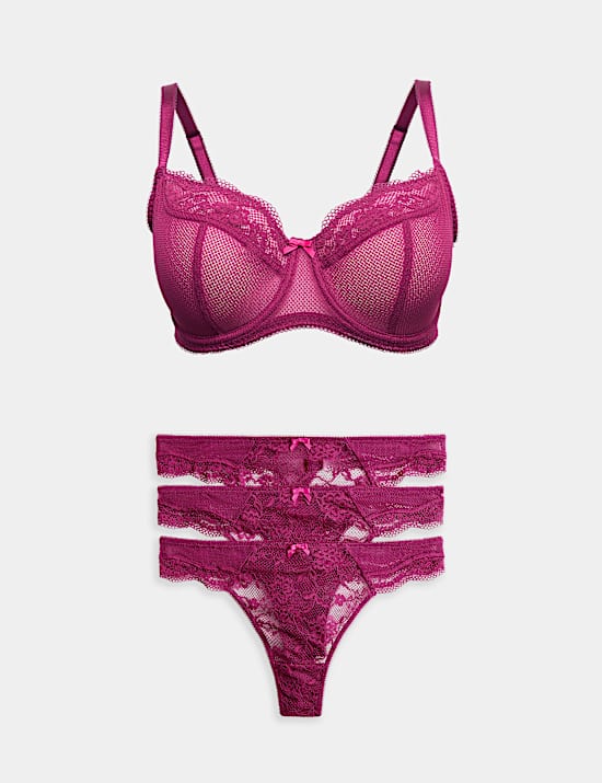 Soutien-gorge &agrave; balconnet Jasmine &agrave; armatures et dentelle, bonnets F &agrave; H