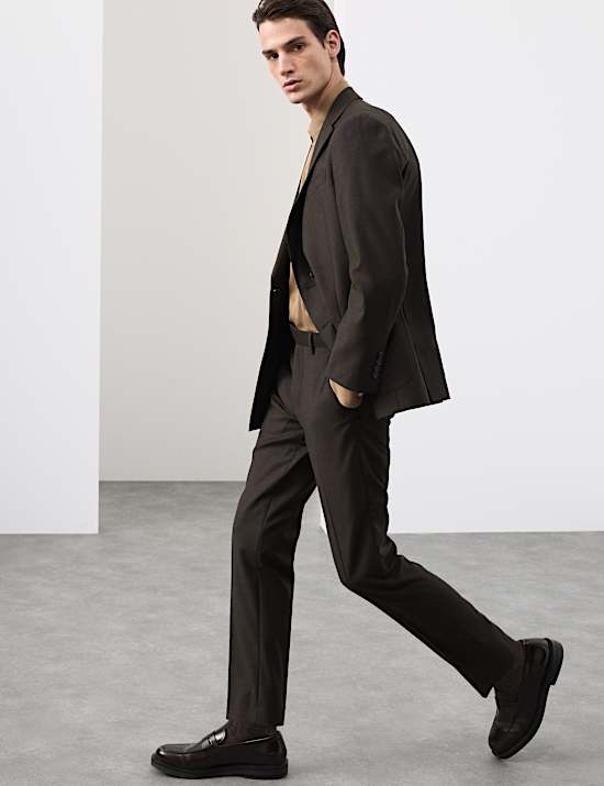 Tailored Fit Wool Rich Suit