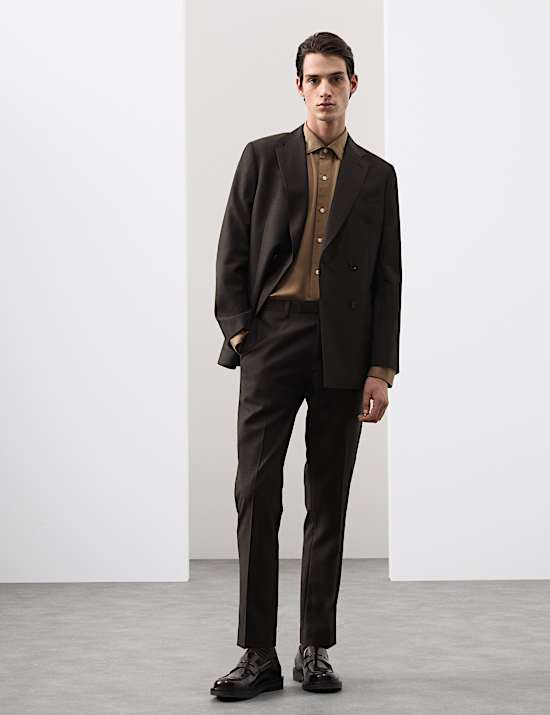 Tailored Fit Wool Rich Suit