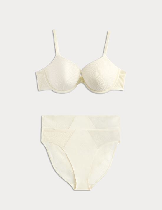 Body Lace Wired Demi Cup Bra Set A-E