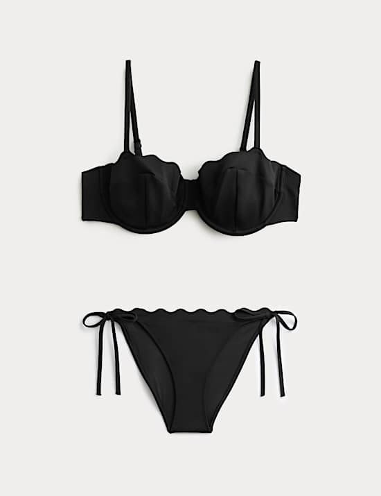 Wired Sculpt Scallop Bikini Set