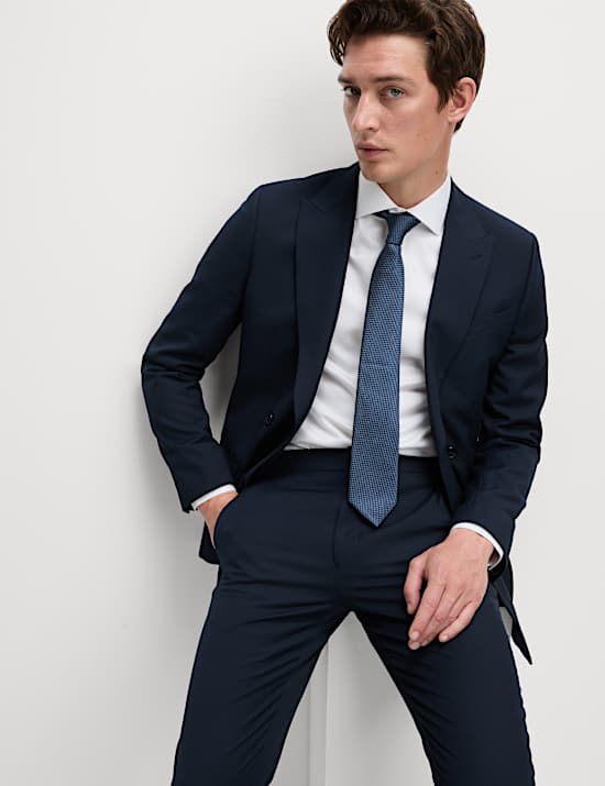 Slim Fit Double Breasted Suit