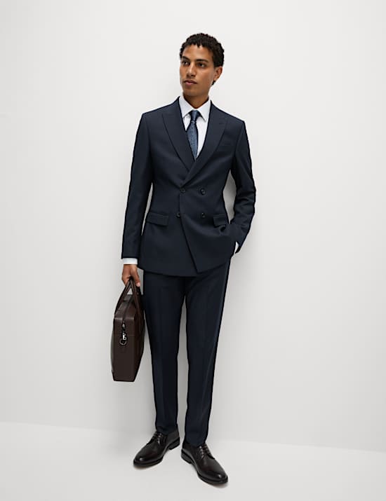 Slim Fit Double Breasted Suit