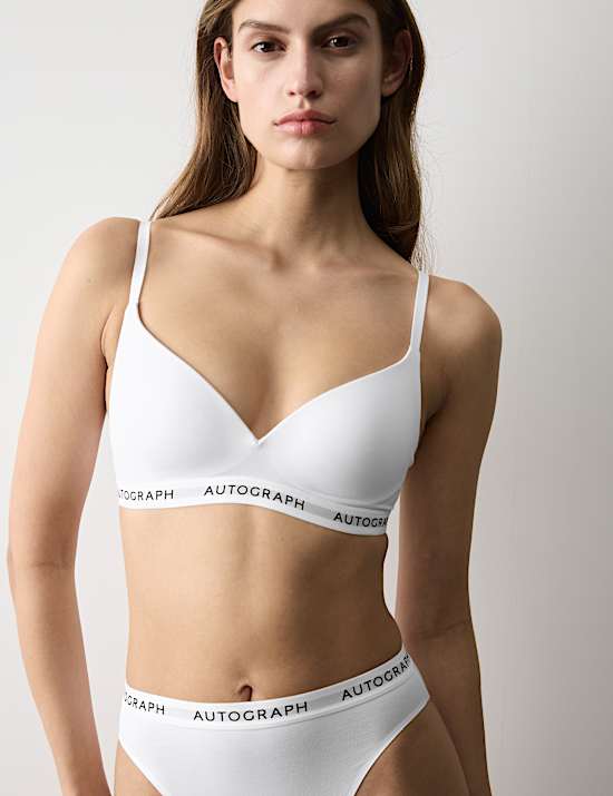 Lille Supima&trade; Cotton Non Wired Plunge Bra Set A-E