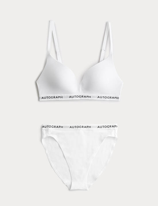 Lille Supima&trade; Cotton Non Wired Plunge Bra Set A-E