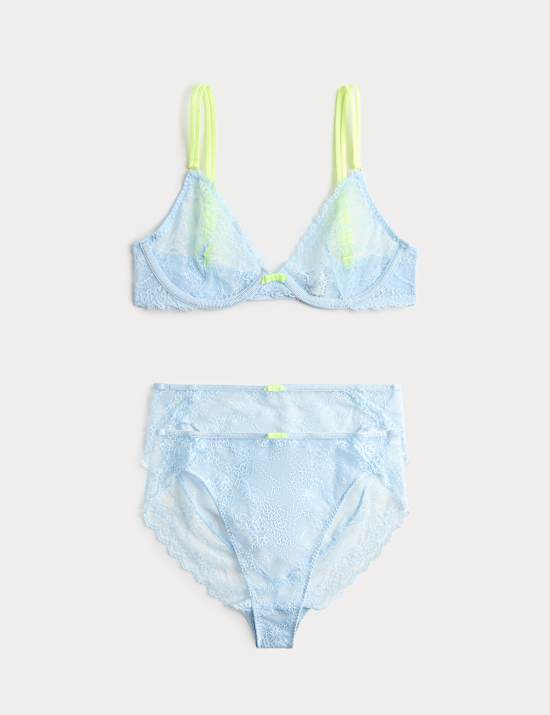 Ida Lace Wired Plunge Bra Set A-E