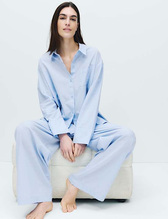 Pure Cotton Chambray Lounge Pyjama Set