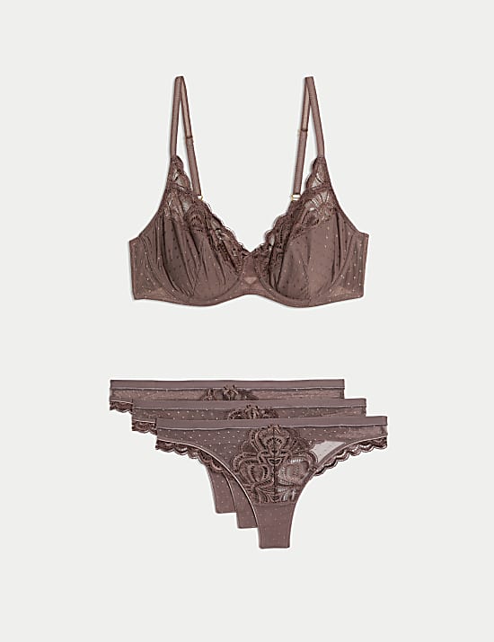 Amelia Vollschalen-BH mit Bügel und Spitze im Set (A–E)