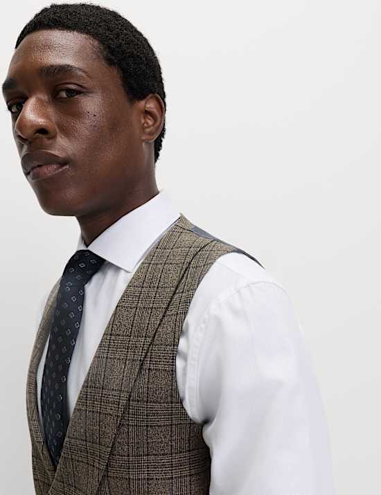 Slim Fit Check Suit