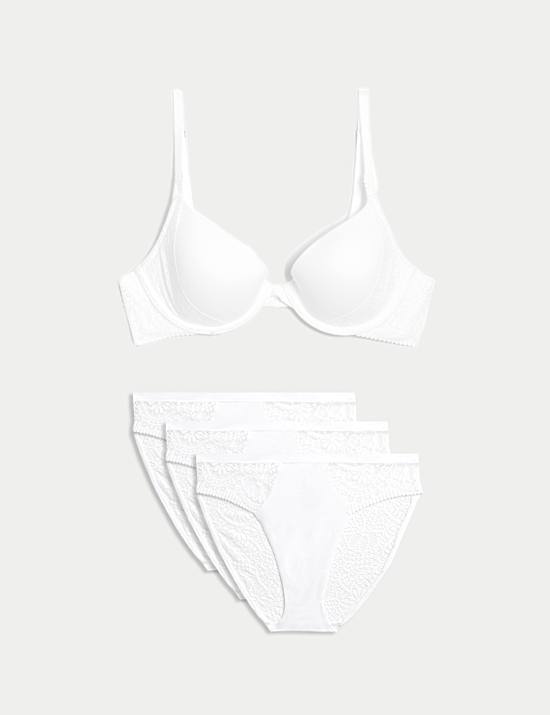 Set Bra Plunge Kaus Oblong Berkawat Body Soft&trade; A-E