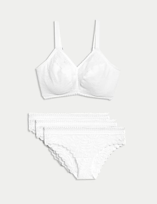 Flexifit™ Lace Non Wired Bralette Set F-H