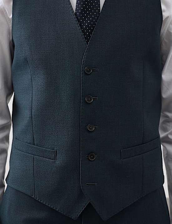 3 Piece Tailored Fit Wool Rich Suit