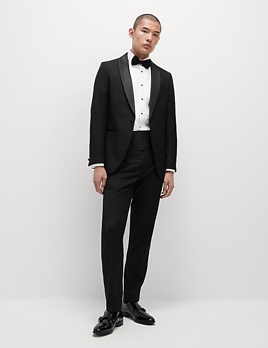 Setelan Tuksedo Elastis Slim Fit