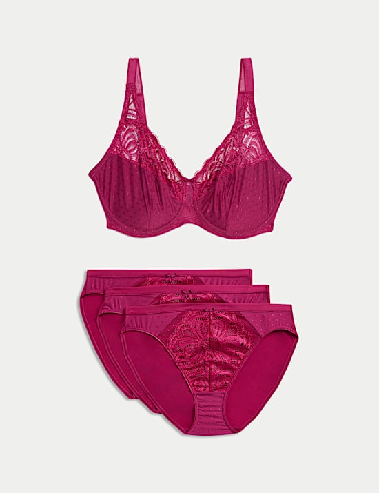 Soutien-gorge à armatures dentelle Amelia bonnets emboîtants F+