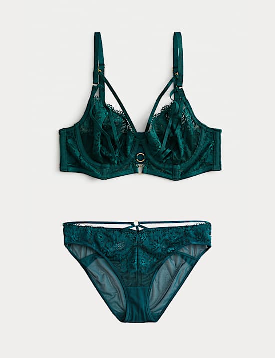 Vera Lace Wired Longline Balcony Bra Set A-E