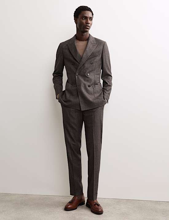 Houndstooth Double Breasted Suit