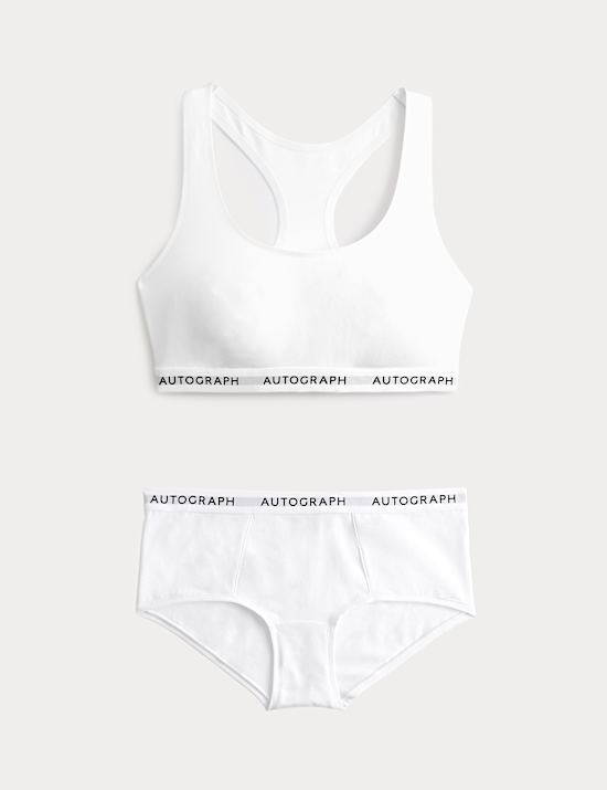 Lille Supima&trade; Cotton Non Wired Crop Top Set