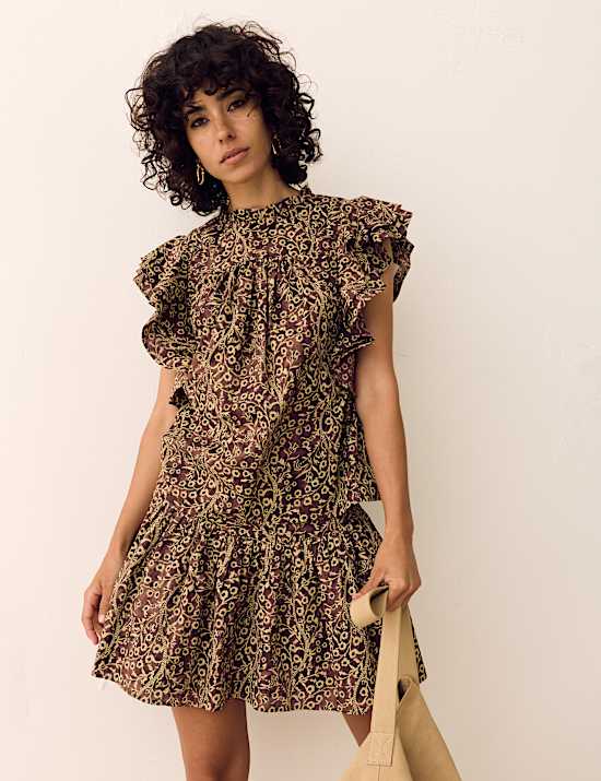 Ensemble floral top & jupe