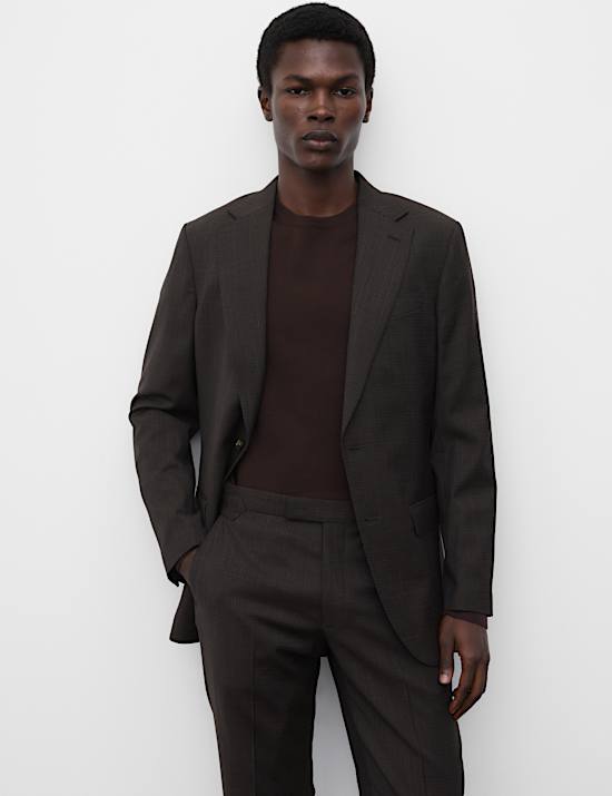 2 Piece Tailored Fit Wool Blend Suit