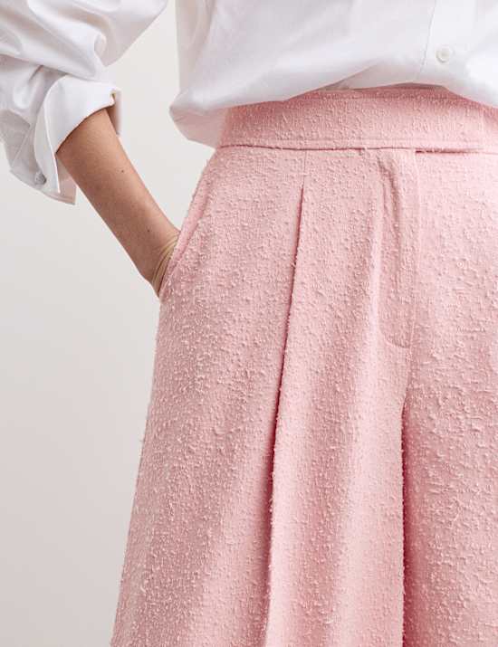 Pure Cotton Textured Trucker Jacket & Trouser Set