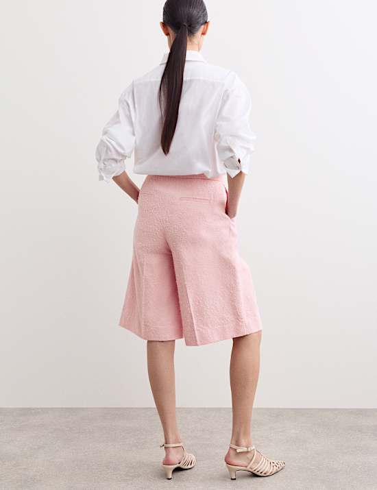 Pure Cotton Textured Trucker Jacket & Trouser Set