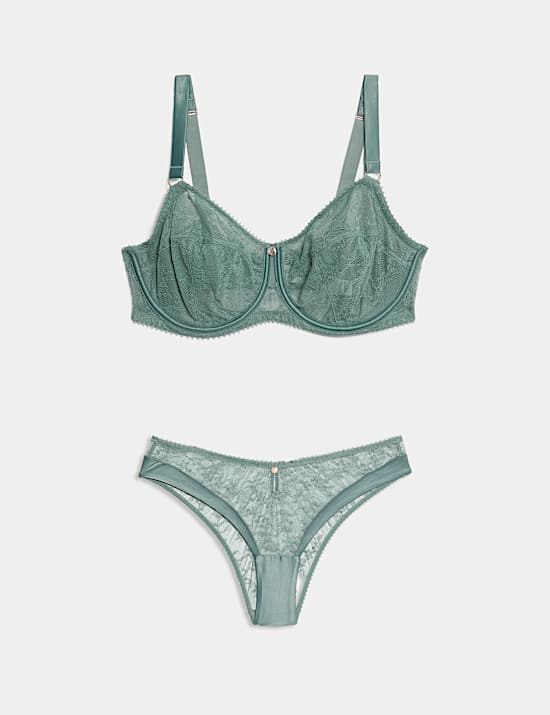 Rosa Lace Wired Balcony Bra Set F-H