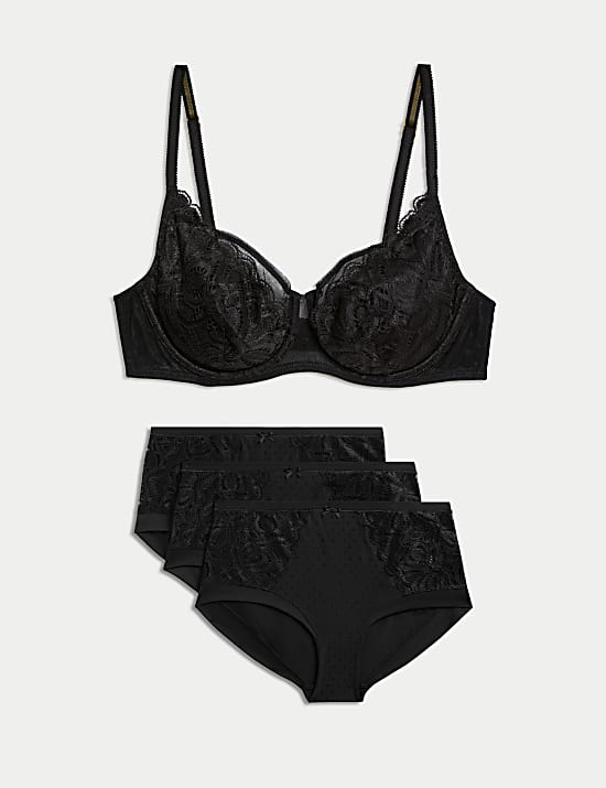 Amelia Vollschalen-BH-Set mit Spitze und Natural Lift™ Technologie im Set (A–E)