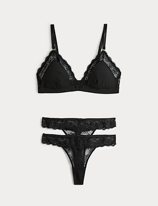 Ida Lace Non Wired Bralette Set A-E