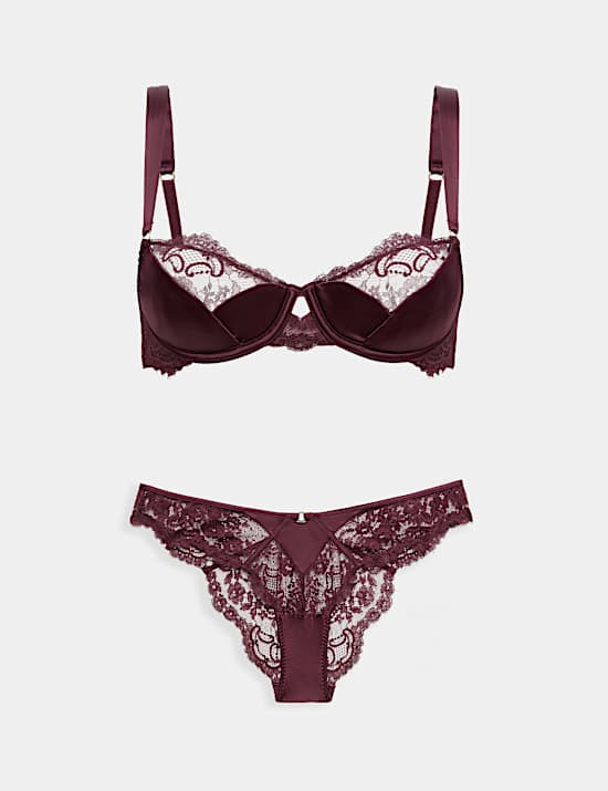 Stella Lace Wired Balcony Bra Set A-E