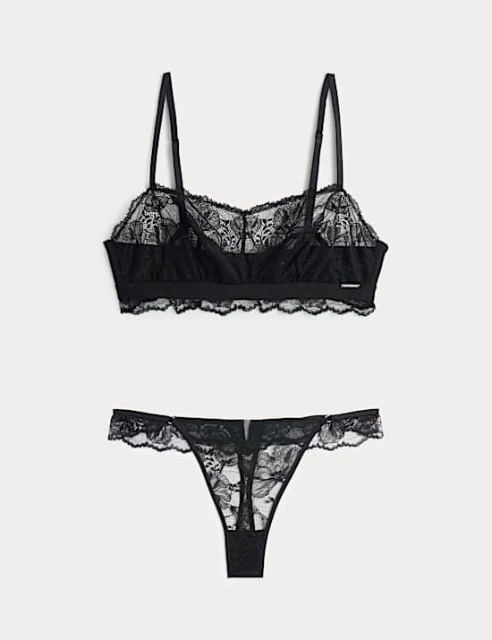 Savannah Lace Non Wired Bralette Set