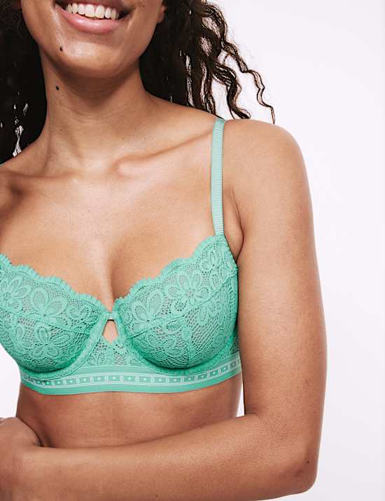 Soutien-gorge à balconnet, armatures et dentelle Cleo, bonnets A à E