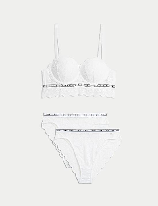 Soutien-gorge push-up multiposition à armatures en dentelle Cleo, bonnets A à E
