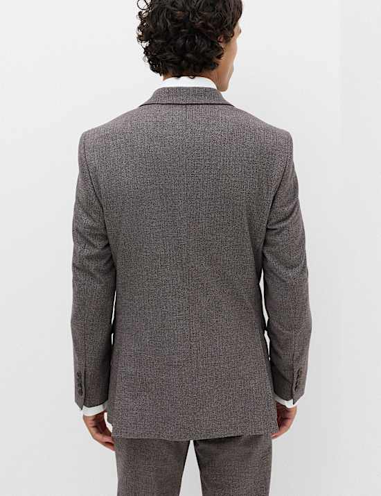 2 Piece Tailored Fit Micro Check Suit