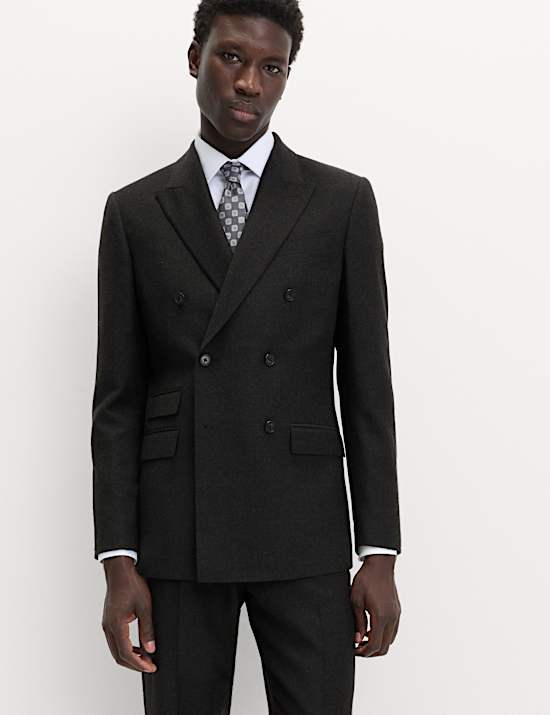 Costume coupe standard en flanelle 100 % laine