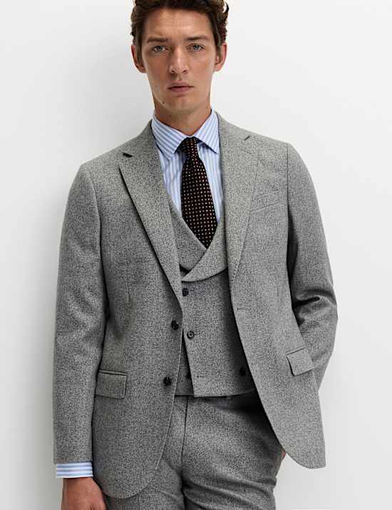 Tailored Fit Wool Rich Tweed Suit
