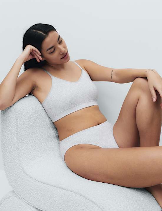 3pk Seamless Non Wired Bralettes Set