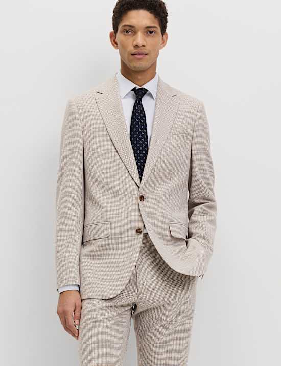 Tailored Fit Grid Check Suit