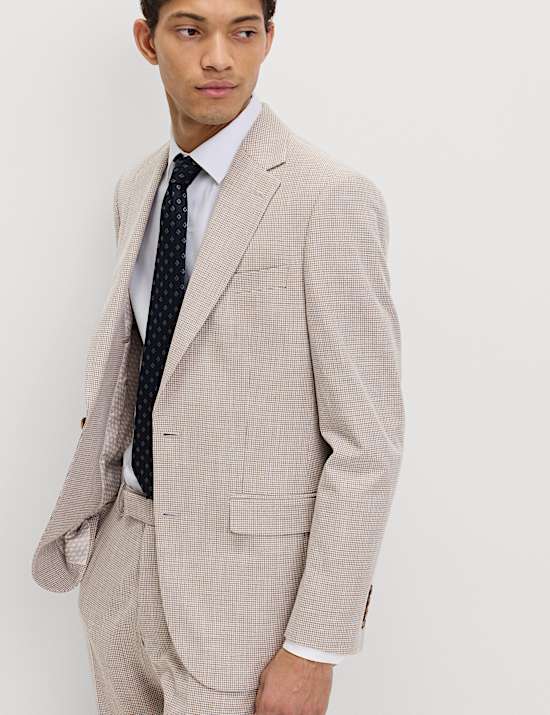 Tailored Fit Grid Check Suit