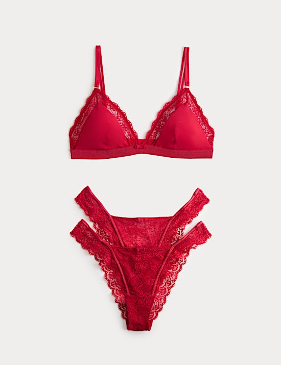 Ida Lace Non Wired Bralette Set A-E