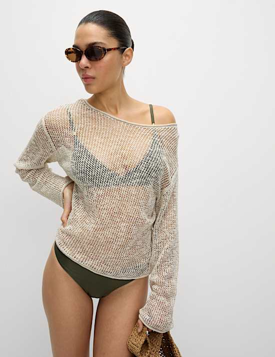 Padded Trim Detail Plunge Bikini Set