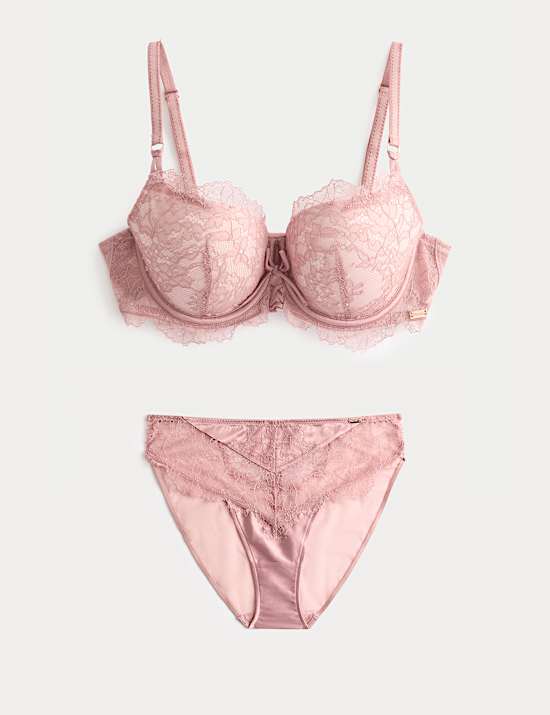 Forget Me Not Balconette-BH-Set mit Bügel und Spitze (A–E)